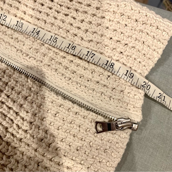 GAP Chunky Knit Zip Sweater Size S Creme - Picture 9 of 11